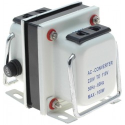 Mains voltage transformer between 110VAC and 230VAC 100W