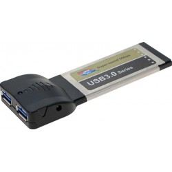 ExpressCard med to USB 3.0 porte til bærbar pcforExpressCards