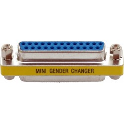 DB25 Gender Changer: Han-til-hun-stikadapter