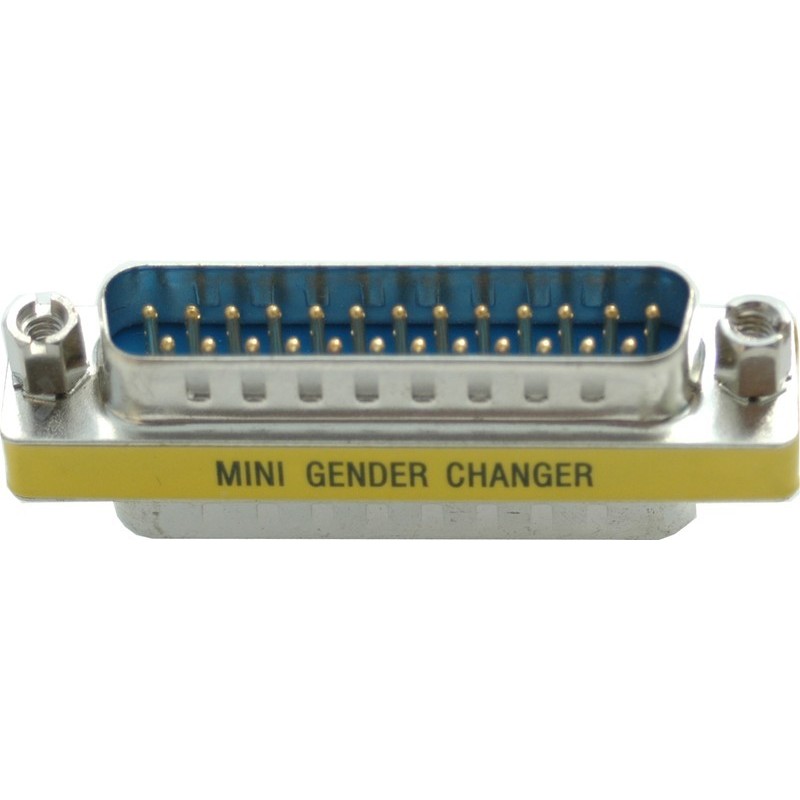 DB25 gender changer han hun. DB25 hunstik til et DB25 hanstik