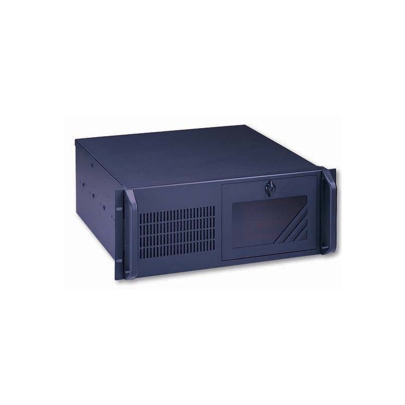 4U 19" PC-kabinet, ATX, sort, ekstra dyb, 5 x 3.5" HDD internt