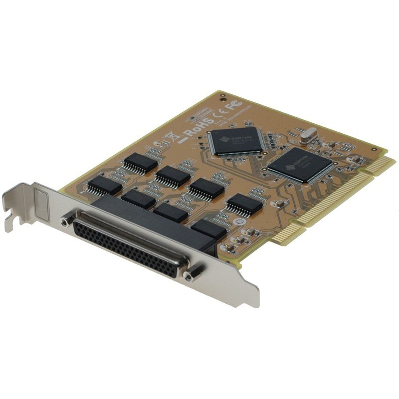 8 x RS232 seriel port til PCI, XP / Vista / 7 / 8.x / 10 (X86/X64) / 11,