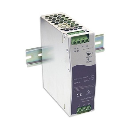 12V/10A, 120W ACDC strømforsyning til DIN-skinne montering - DANBIT - WDR-120-12 Mean Well