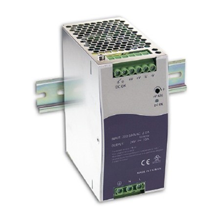 24VDC 5A Power Supply, DIN Rail Mount, 120W Adjustable outlet 24 to 28VDC MEAN WELL