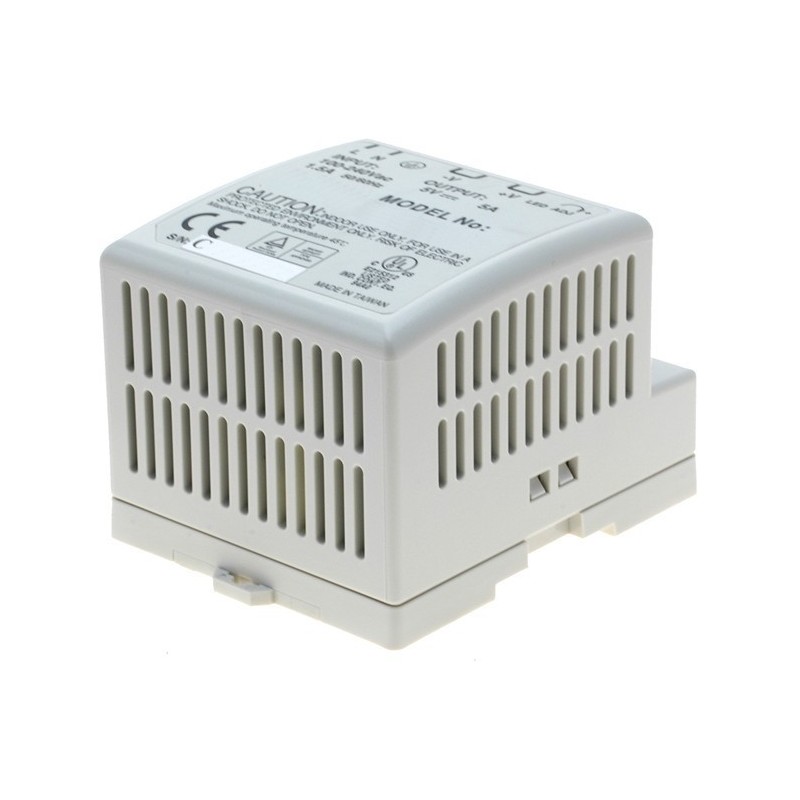 Mean well DR-4505 230VAC til 5VDC / 5A AC / DC strømforsyning til DIN-skinne - Danbit