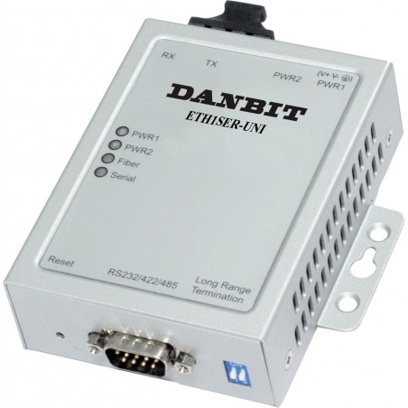 Korenix JETPORT 5601F-M - 1 port serieportserver, Multi Mode Fiber, RS232/RS422/RS485