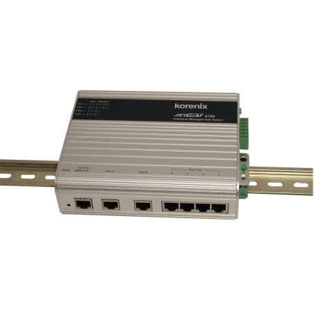 Korenix JETNET 4706 - 6 ports switch 4 x 10/100Mbit + 2 x 10/100Mbit Rj45 - DANBIT