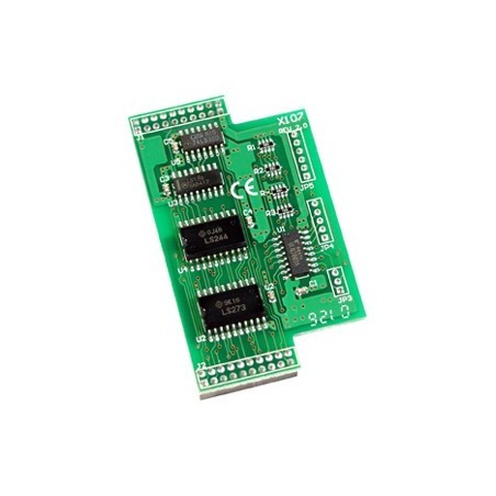 ICPDAS X107 is an ADD ON pcb for M485-PC ETH. Digital I / O module