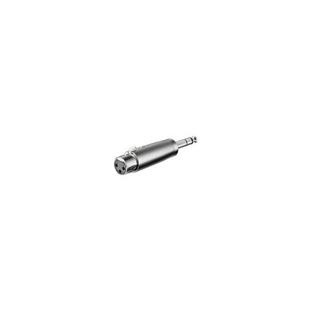 XLR adapter 3-pin XLR jack hun - 6,35 stereo han
