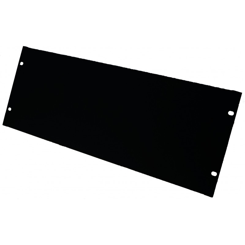 4U blindplade, sort. Til 19\" rackskabforFront Cover