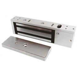 Powerful electronic door magnet, 540 kg holding force, 12 / 24VDC for doors and gates.