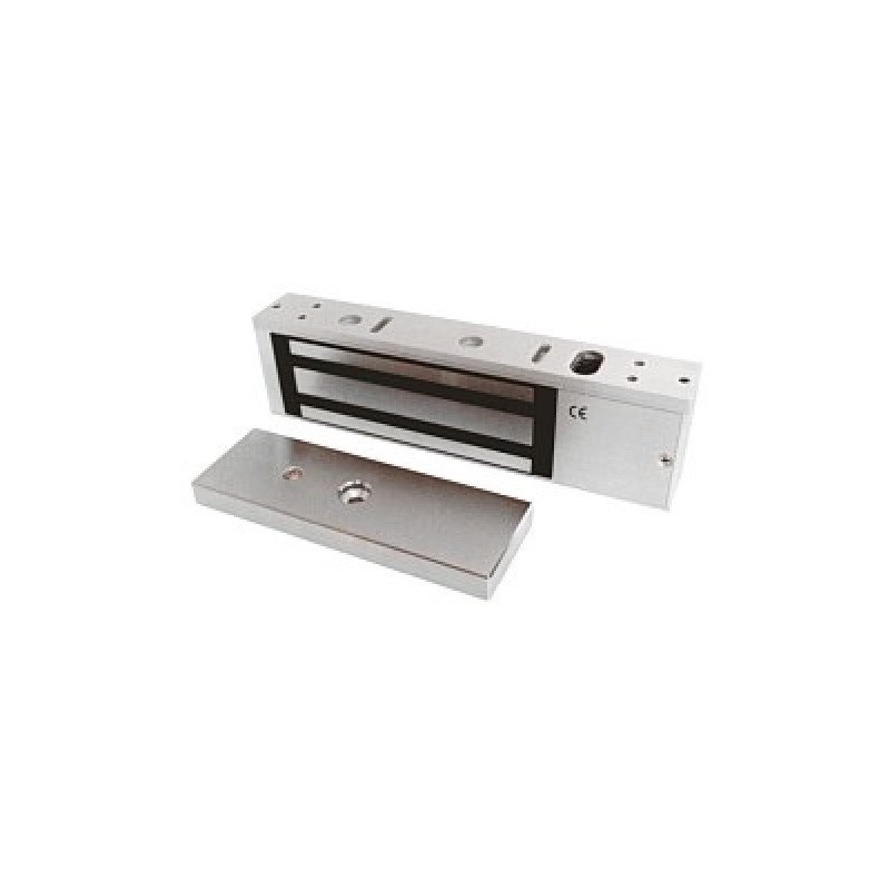 Powerful electronic door magnet, 540 kg holding force, 12 / 24VDC for doors and gates.