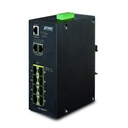 10-Port Managed Switch med SFP & RJ45, DIN-monterbart design