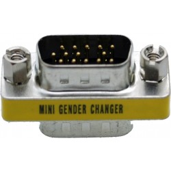 Male to Male VGA HD15 Pin Gender Changer Convertor Adapter