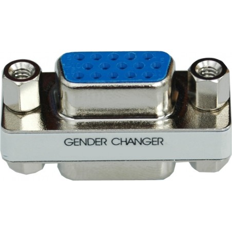 Omformerstik med 2 x DB15HDF-F. Gender changer til VGA