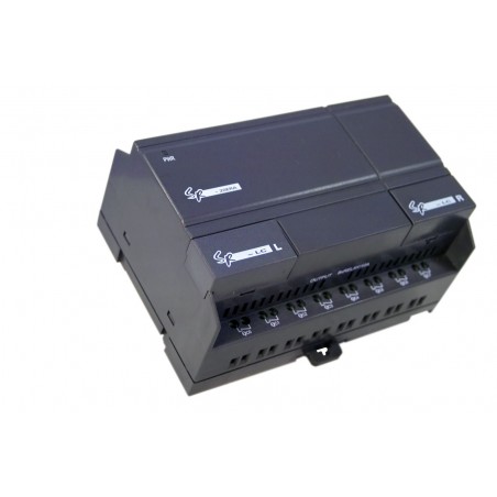 Udvidelsesmodul til PLC med 12 stk. digitale DC indgange og 8 udgange