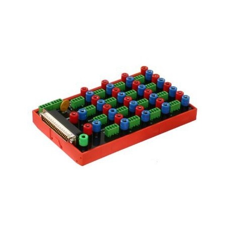 37-polet terminalkort med 37 banan 4mm stik - DANBIT