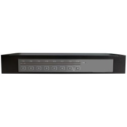 16 ports KVM omskifter, DVI, USB og lyd