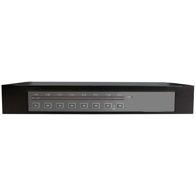 16 ports KVM omskifter, DVI, USB og lydforDVI