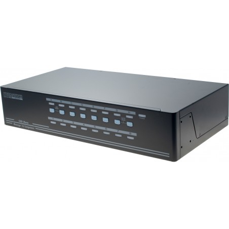 16-ports KVM-switch med OSD, VGA & USB - kontrol med høj opløsning