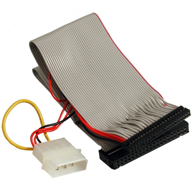 Konverterkabel mellem IDE 3½" til 2½", 44 pin, 40 pin IDE fladkabel