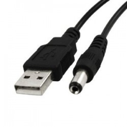 USB til Jack 5.5 kabel 5Vdc