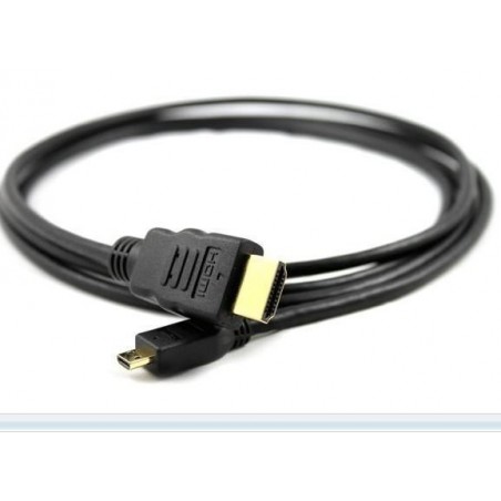 HDMI micro til HDMI kabel, V1.4, han-han - 4K og Ethernet
