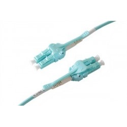 Uniboot Fiber Cable Multi-mode, LC-LC, 2m, 50 / 125my, OM3, Aqua, LSFRZH, Duplex