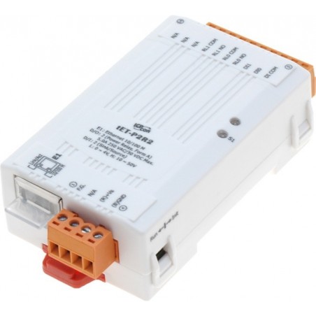 ICPDAS tPET-P2R2 is a module with 2 x digital input (wet), 2 x power relay output Ethernet, 32bit counter. PoE