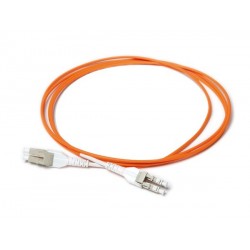 Uniboot Fiberkabel Multi mode, LC-LC, 1m, 50/125my, Orange, LSFRZH, Duplex