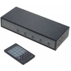 2 x 4 VGA matrix med lyd, inkl. fjernbetjening XVA24 REXTRON