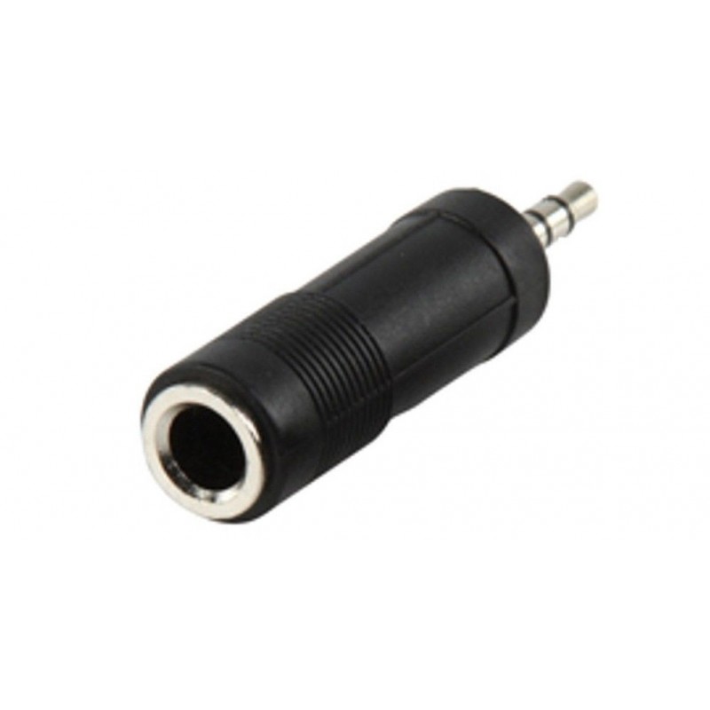 Adapter fra 3.5mm stereo minijack han til 6.3mm stereo jack hun