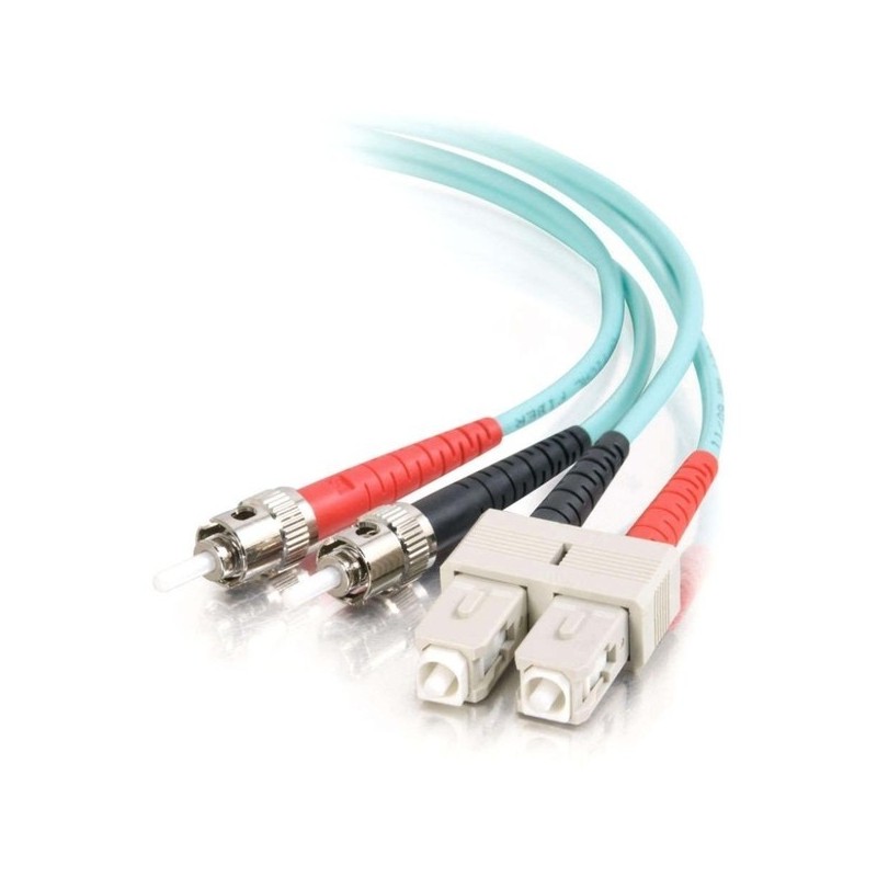 Fiber optisk LSZH kabel - SC/ST 50/125 μm OM3 - multimode 10 m