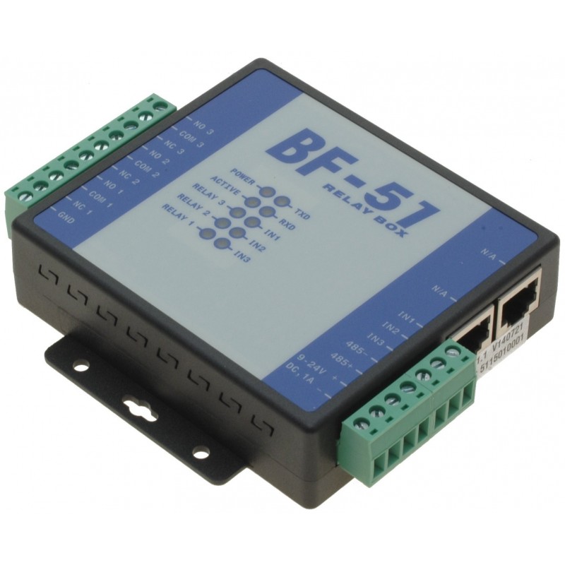 Udvidelsesmodul til ETH1SER-R3I3+. Ekstra 3 digitale indgange og 3 relæudgange