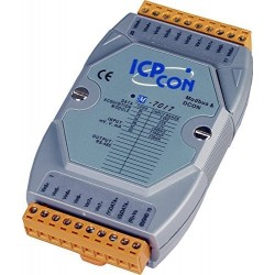 8 analoge indgange, op til +/-10V, 16 bit, MODBUS RTU, RS485 bus