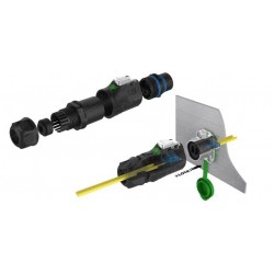 Vandtæt IP67 chassis-/panel gennemgangsstik og kabel-stik