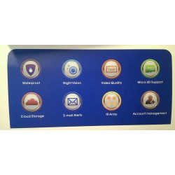 Udendørs boxkamera 1.3MP - Wifi, LAN, 3G/4G via Cloud løsning, IR