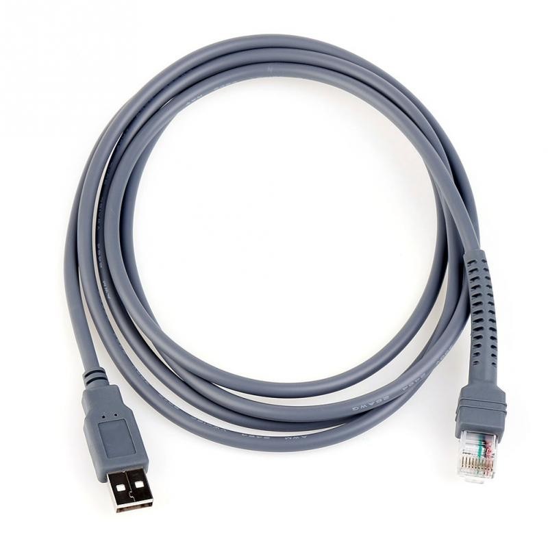 Kabel til scanner MCRW123O+USB, med USB og RJ45 han, 2 meter