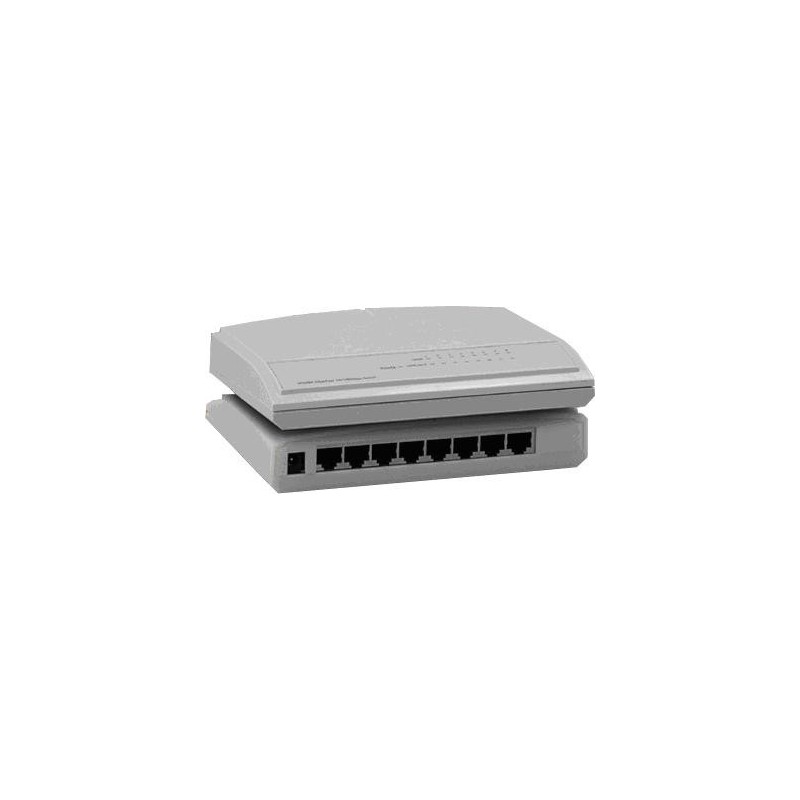 8 ports 10/100/1000Mbit switch. Ikke til krydsede kabler. 5VDC