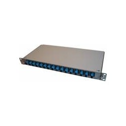 Restsalg: Patch panel m.16xSC, 1U, sort