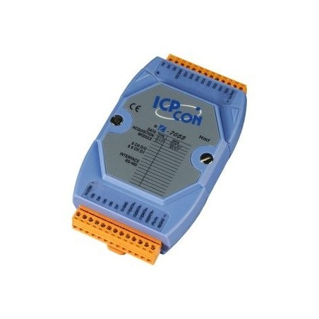 ICPDAS I-7055 er et modul med 8 digitale indgange, 8 digitale udgange via RS485 bus, industrielle styringsopgaver