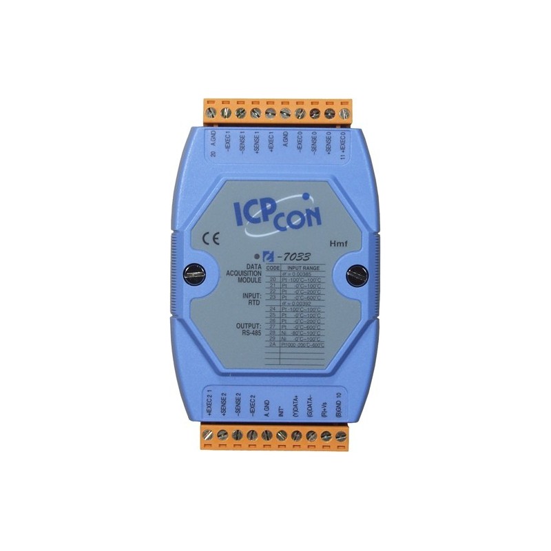 I-7033   3-channel RTD Input Module using the DCON Protocol (Blue Cover)