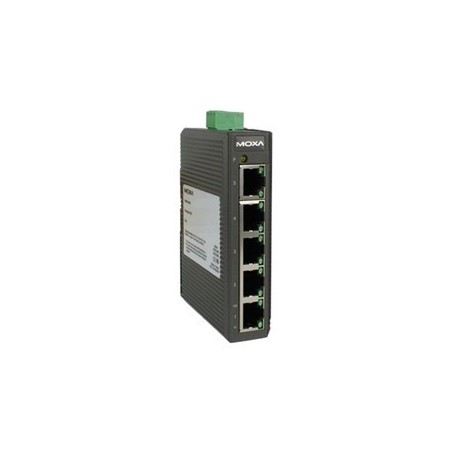 5 ports MOXA EDS-205 switch 10/100Mbit RJ45, DIN - Unmanaged