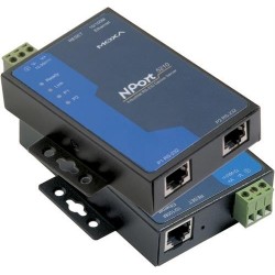 2 ports serieportserver RS232 MOXA NPort 5210. Seriel Device Server