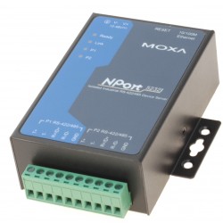 2 ports serielportserver, RS232/422/485 optoisoleret, MOXA NPort 5232I. Seriel Device Server