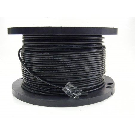 RG59 75 ohm coax-kabel på rulle, sort, dobbeltskærmet, 6.2mm diameter, AWG25