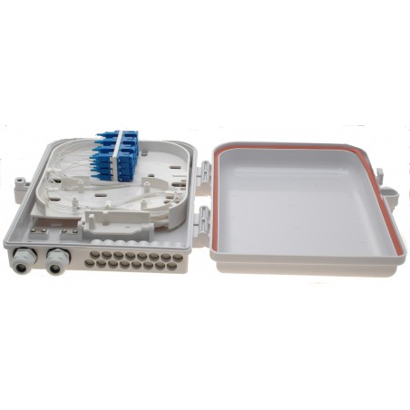 fiber termineringsboks til SC fiberkabler med 16 udgange - DANBIT A/S