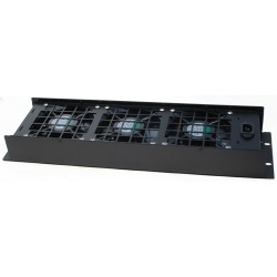 3U blæsermodul til 19 rack med 3 x 230VAC VENTILATOR