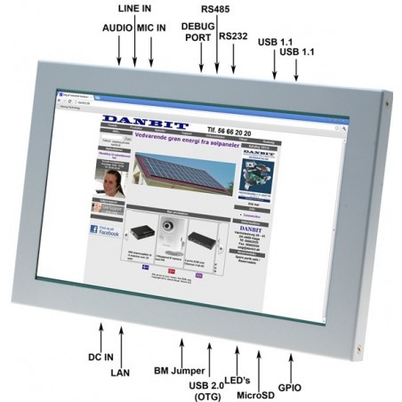 10.1" Panel PC m/ WIN CE6.0