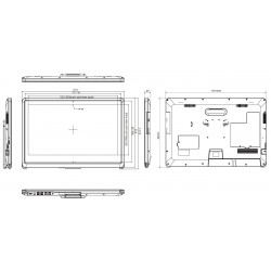 24" Medical godkendt Panel PC, i3/i5/i7 CPU, multi-touch, Scanner, Wifi